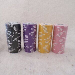 KEEPBET 14 gram clay poker chips denomination 100 500 1000 5000 FOCUS Royal